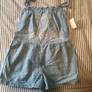 Gap denim chambray romper